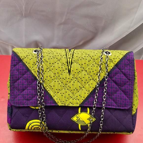 Quilted ankara satchel - Picture 2 of 7